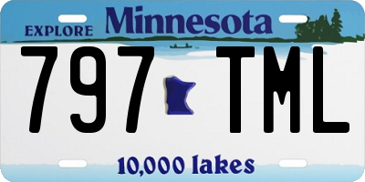 MN license plate 797TML