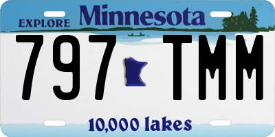 MN license plate 797TMM