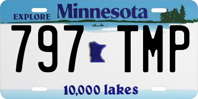 MN license plate 797TMP