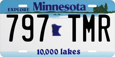 MN license plate 797TMR