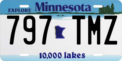 MN license plate 797TMZ