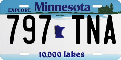 MN license plate 797TNA