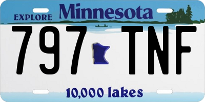 MN license plate 797TNF
