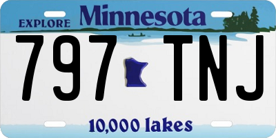 MN license plate 797TNJ