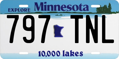 MN license plate 797TNL