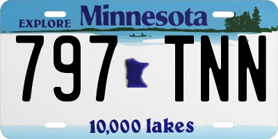 MN license plate 797TNN