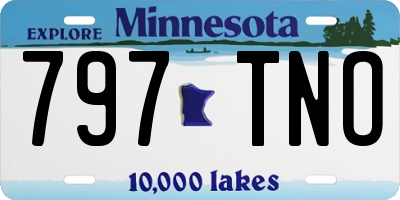 MN license plate 797TNO
