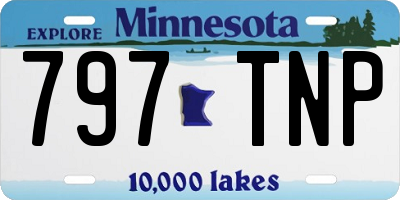 MN license plate 797TNP