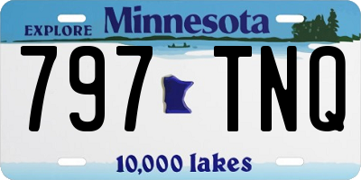 MN license plate 797TNQ