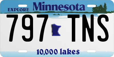MN license plate 797TNS