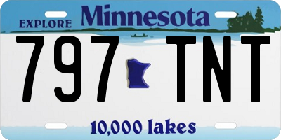 MN license plate 797TNT