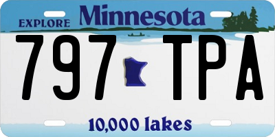 MN license plate 797TPA