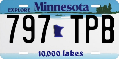 MN license plate 797TPB
