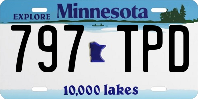 MN license plate 797TPD