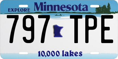 MN license plate 797TPE