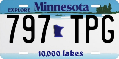 MN license plate 797TPG