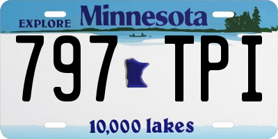 MN license plate 797TPI