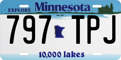 MN license plate 797TPJ