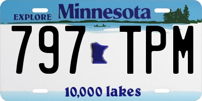 MN license plate 797TPM