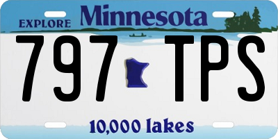 MN license plate 797TPS