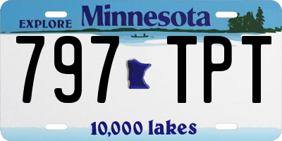 MN license plate 797TPT