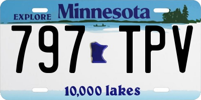 MN license plate 797TPV