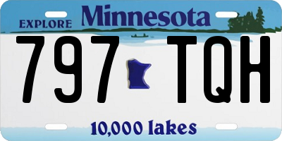 MN license plate 797TQH