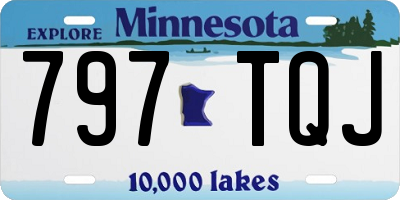 MN license plate 797TQJ