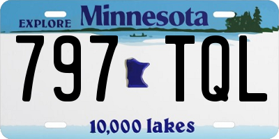 MN license plate 797TQL