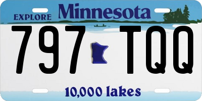 MN license plate 797TQQ