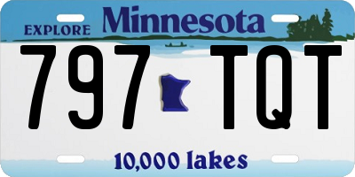 MN license plate 797TQT