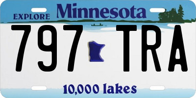 MN license plate 797TRA