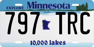 MN license plate 797TRC