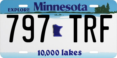 MN license plate 797TRF