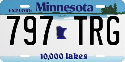 MN license plate 797TRG