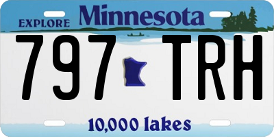 MN license plate 797TRH
