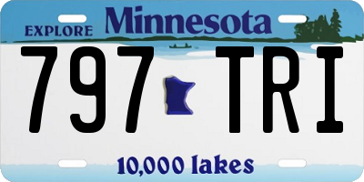 MN license plate 797TRI