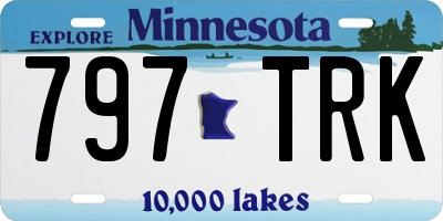 MN license plate 797TRK