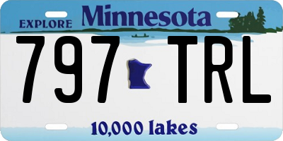 MN license plate 797TRL
