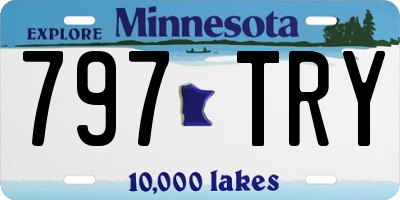 MN license plate 797TRY