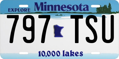 MN license plate 797TSU