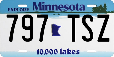 MN license plate 797TSZ