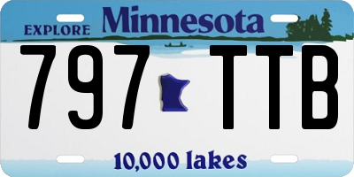 MN license plate 797TTB