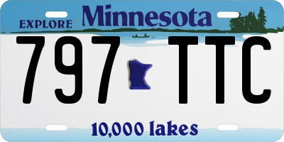 MN license plate 797TTC