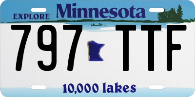 MN license plate 797TTF