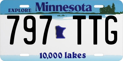 MN license plate 797TTG
