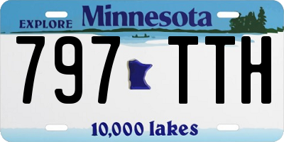 MN license plate 797TTH
