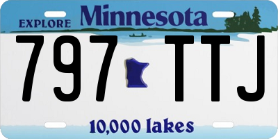 MN license plate 797TTJ