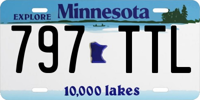 MN license plate 797TTL