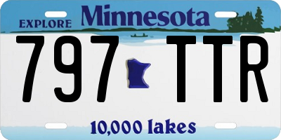 MN license plate 797TTR